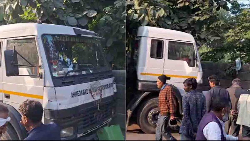 Tragic Accident in Vasna: Woman Killed as Municipal Truck Runs Over Couple